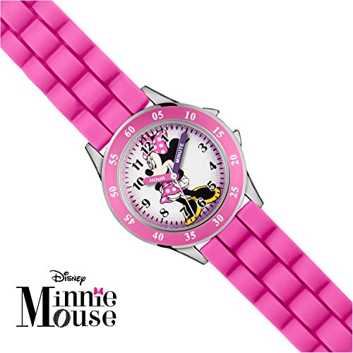Minnie Mouse Pink Analog Time-Teacher Watch