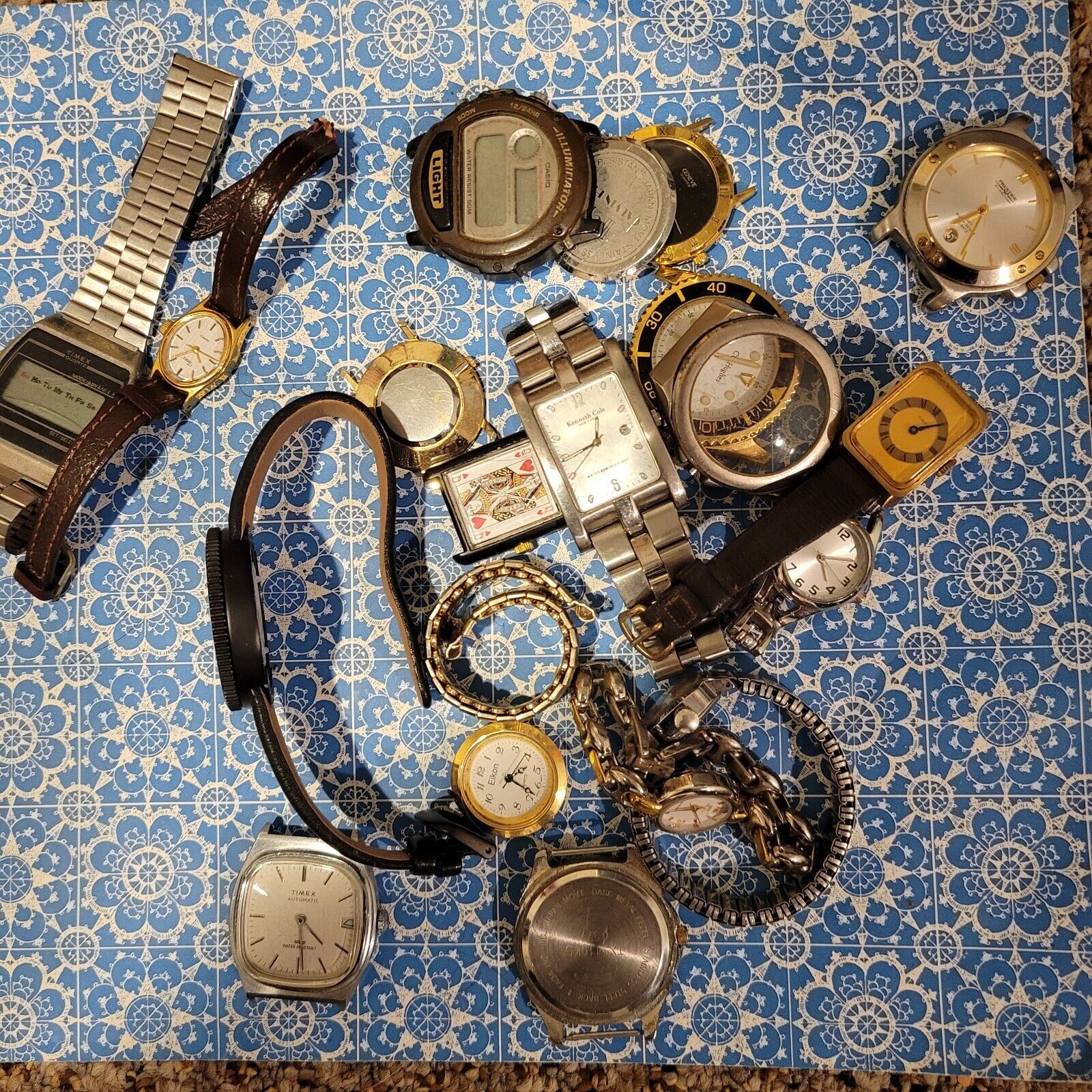 Vintage Watches Lot For Parts Or Repair