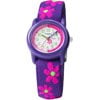 Kids' Purple/Floral Analog Watch with Elastic Strap