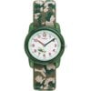 Green/Camo Kids Analog Watch with Elastic Strap
