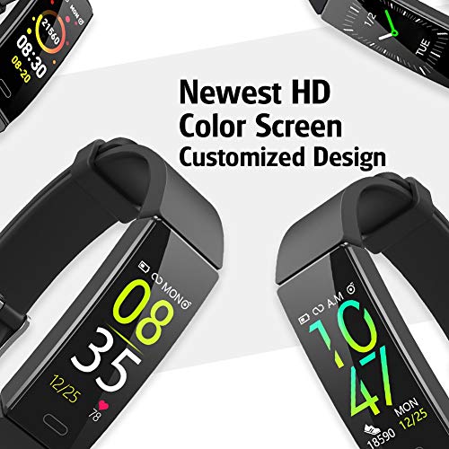 ZURURU Waterproof Fitness Tracker for Men and Women