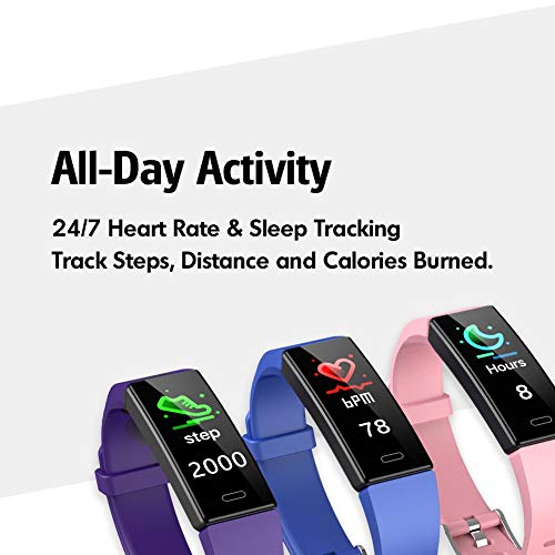 ZURURU Waterproof Fitness Tracker for Men and Women