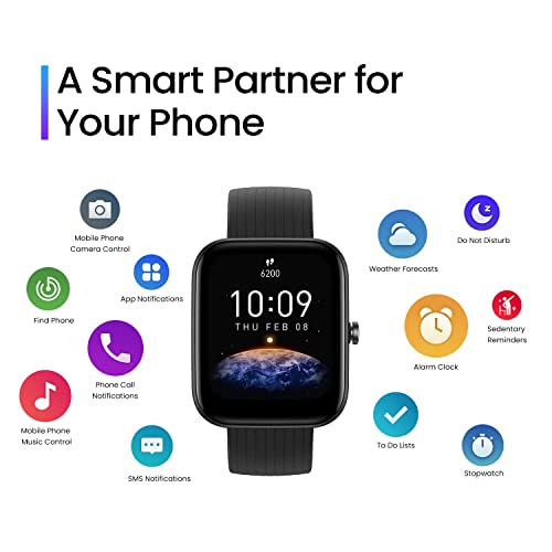 Amazfit Bip 3 Pro Smart Watch - Black