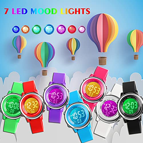 Waterproof Kids LED Sports Watch with Stopwatch