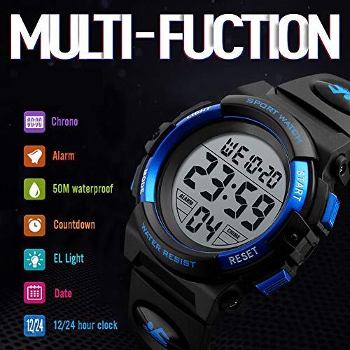 Waterproof Kids Digital Sports Watch