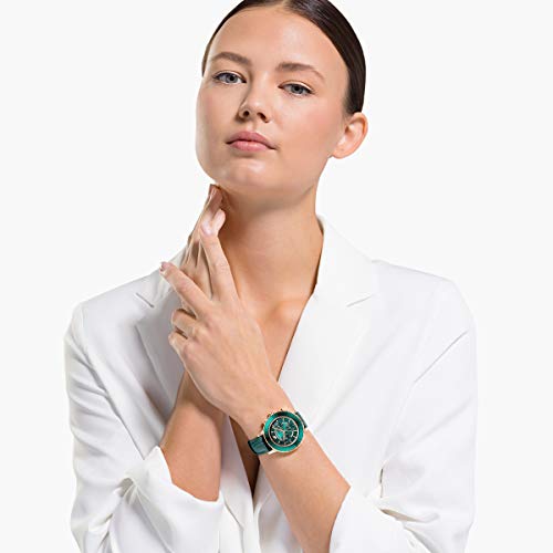 Green Crystal SWAROVSKI Octea Lux Chrono Watch