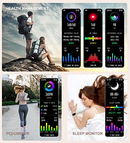 Gold Smartwatch with Fitness and Calling Features