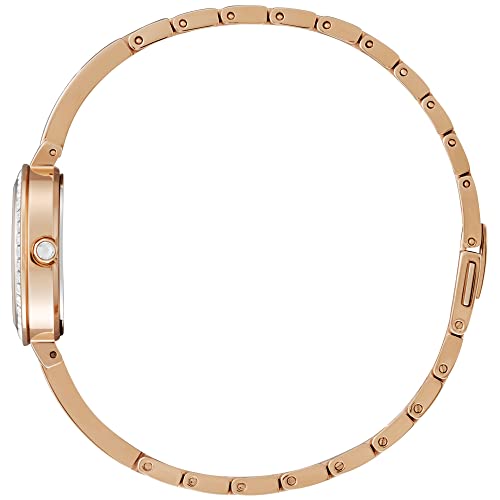 Citizen Women's Rose-tone Crystal Bangle Watch