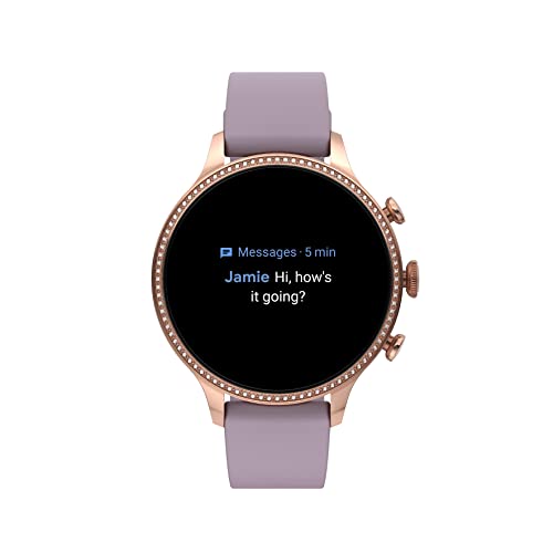 Fossil Women's Touchscreen Smart Watch - Rose Gold/Purple
