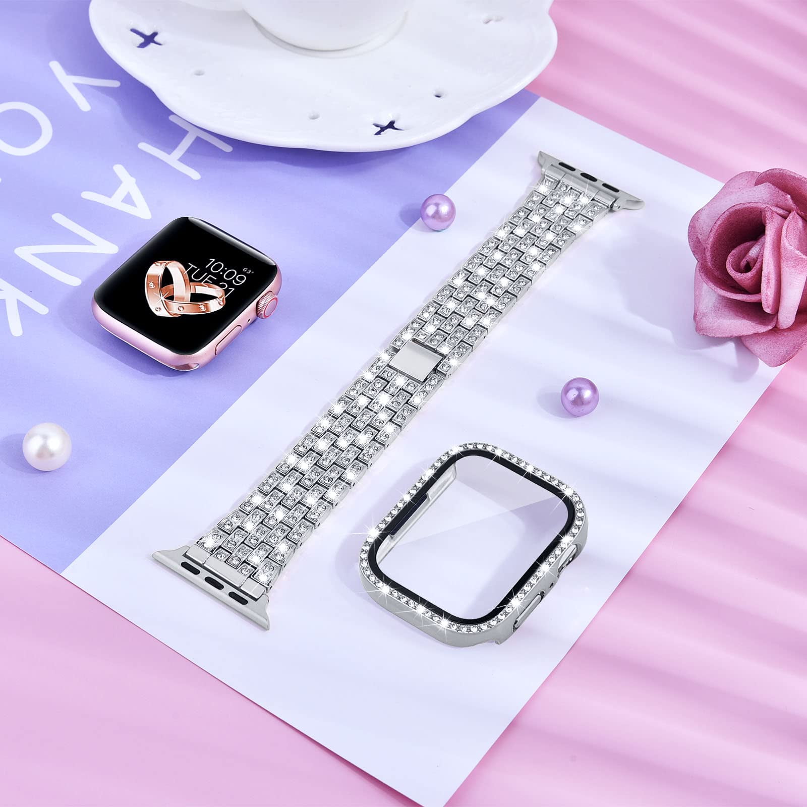 Jewelry Bling Diamond Apple Watch Band