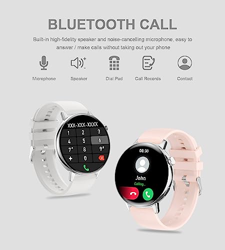 Smart Silver Fitness Watch for Women