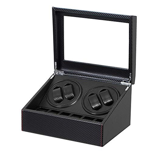4-Motor Automatic Watch Winder with Leather Case