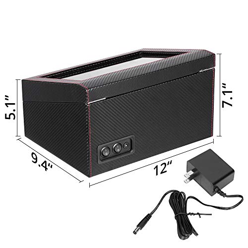 4-Motor Automatic Watch Winder with Leather Case