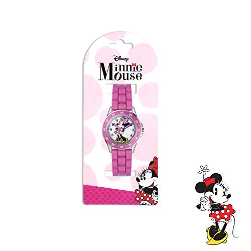 Minnie Mouse Pink Analog Time-Teacher Watch