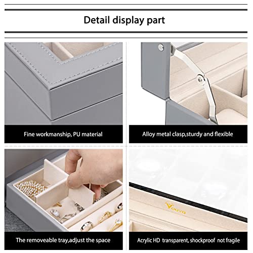 Voova 2-Layer Watch and Jewelry Organizer