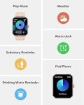 Women's 1.85" Touchscreen Smart Watch with Fitness Tracker