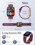 RUIMEN Smart Watch with HD Touch Screen & Fitness Tracker