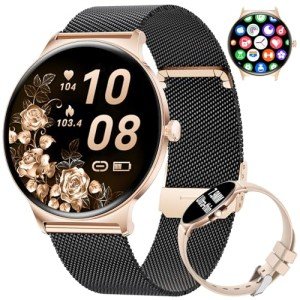 LIGE Women's Smart Watch with AMOLED Screen & Tracker