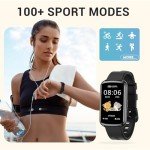 Runlio 1.47" Waterproof Fitness Tracker Smartwatch