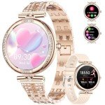 Women's Diamond Smart Watch with AMOLED Display