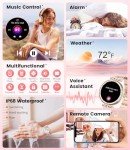 Women's Diamond Smart Watch with AMOLED Display