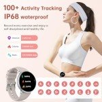 LES FLEURS Women's Smartwatch with Fitness Tracking
