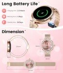 Women's Diamond Smart Watch with AMOLED Display