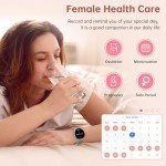 LES FLEURS Women's Smartwatch with Fitness Tracking