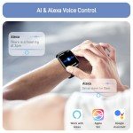 Smartwatch with Call Function, Alexa & Fitness Tracking