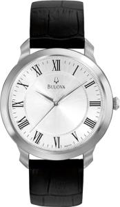 Bulova Men's Classic Watch with Leather Strap