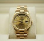 Rolex Day-Date 36mm Yellow Gold Champagne Dial