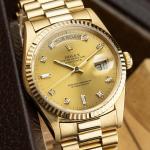 Rolex Day-Date 36mm President Diamond Dial Watch
