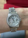 Rolex Date Just 26mm Diamond Bezel Ladies Watch