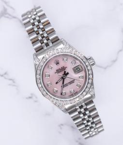 26mm Ladies Rolex Datejust with Pink Diamond Dial