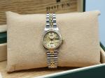 Ladies Rolex Datejust 26mm Steel Gold Champagne Dial