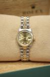 Rolex Datejust 26mm Steel Gold Champagne Diamond Dial