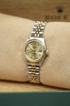 Rolex Datejust 26mm Steel Gold Champagne Diamond Dial