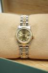 Rolex Datejust 26mm Steel Gold Champagne Diamond Dial
