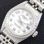 Rolex Women's Oyster Perpetual Date Watch White Dial