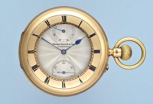 Unique Half Hunter Watch with Up/Down Dial