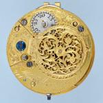 Gold Enamel Chatelaine Pocket Watch
