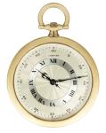 Cartier Slim Gold Keyless Pocket Watch C1940