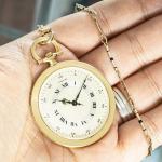 Cartier Slim Gold Keyless Pocket Watch C1940