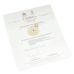 Cartier Slim Gold Keyless Pocket Watch C1940