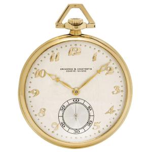 Vacheron Constantin 18k Gold Pocket Watch C1931