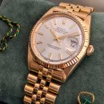 Rolex DateJust 1601/8 White Dial Solid Gold