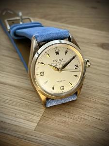 Rolex 5500 Vintage Airking Solid Gold 369 Dial