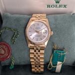 Rolex DateJust 1601/8 White Dial Solid Gold