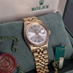 Rolex DateJust 1601/8 White Dial Solid Gold