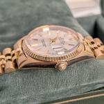 Rolex DateJust 1601/8 White Dial Solid Gold